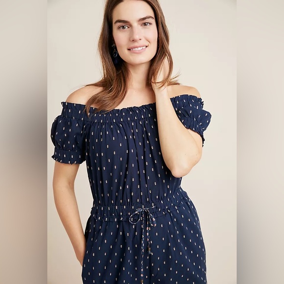 Anthropologie Findley Off-The-Shoulder Jumpsuit - Picture 2 of 3